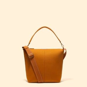 The Mini Zip Bucket in Amber Brown, very good condition